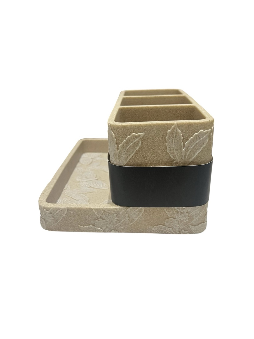 Cream Floral Makeup Organizer - Picture 4 of 5